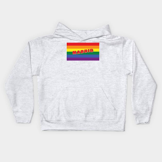 Madrid Pride: Celebrate Love, Equality and Diversity Kids Hoodie by DesignerPropo